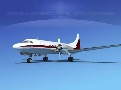 Convair CV-580 Corporate 6 3D model