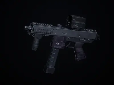 Razor UH-1 Holo PBR Low-poly 3D model