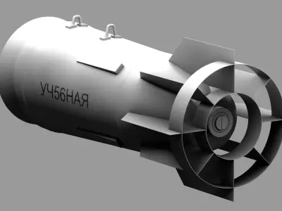 fab 500 bomb Low-poly 3D model