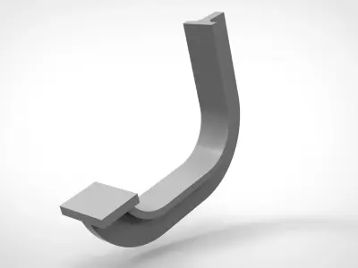 Metal Beam Solidworks 3D model