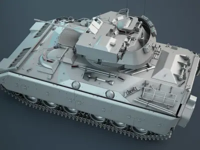 M2 Bradley IFV High-Poly 3D model