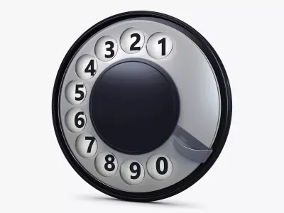 Rotary Phone Dial v 1 3D model