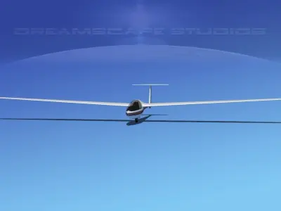 DG-400 15-Metre Motorglider V08 3D model