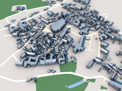 Saint-Lazare Cathedral Autun France 3D model