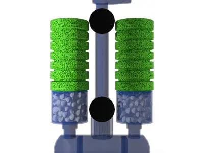 Airlift filter 3D model