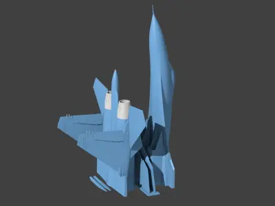 Su-27 Flanker 3D print model