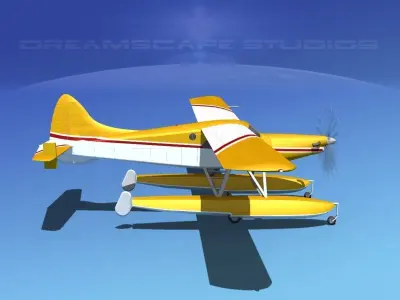 DeHavilland DHC-2 Turbo Beaver V19 3D model
