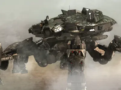 Mechanics Worm Robot 3D model