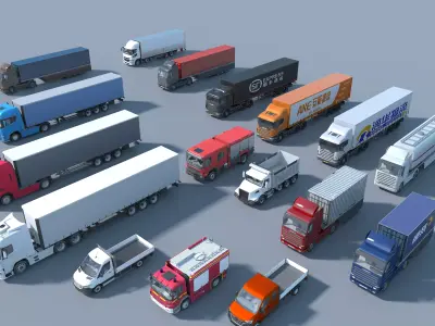 Ultimate Truck   Logistics Vehicle Collection - Max OBJ FBX 3D model
