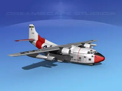 Fairchild C-123K Provider V04 3D model