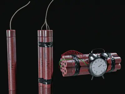 Explosive   7  Pack Low-poly 3D model