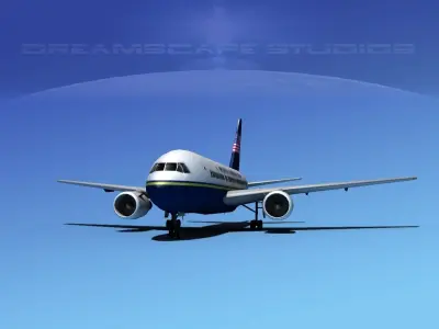 Boeing 767-100 North American 3D model