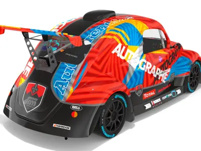 VW Volkswagen Beetle Fun Cup Julien Schein Racing 3D model