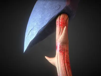 Stylized Ax Pbr Low-poly 3D model