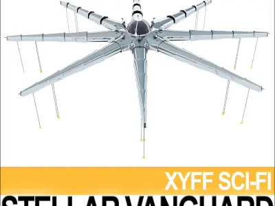 Stellar Vanguard Space Fighter  3D model