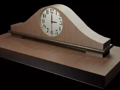 Clock Free low-poly 3D model buy