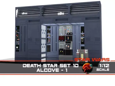 Set 1d - Death Star Alcove 1 1-12 scale Blackseries  3D Model Pack purchase