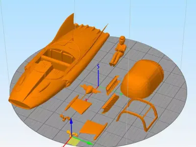 supercar Mike Mercury gerry anderson 3D print model