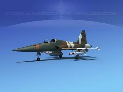 Northrop F-5E Tiger V05 USAF 3D model
