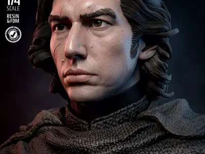 STAR WARS Kylo Ren Bust 3D print model