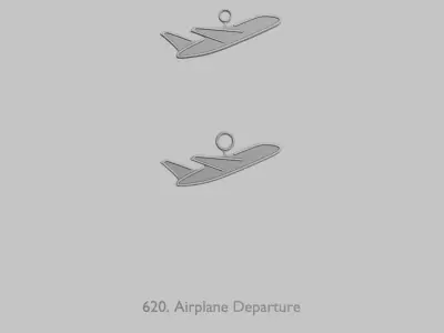 Vehicles Planes and Aircraft Pendant Pack Original Blend 3D print model