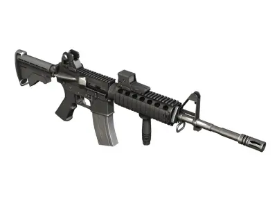 Colt M4A1 Sopmod EOTech552 3D model