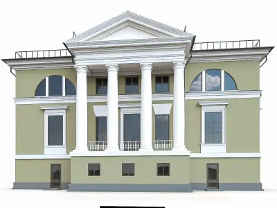 Residential Building 01  Low-poly 3D model