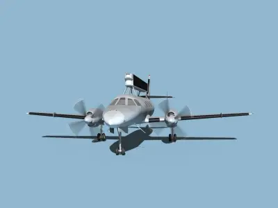 Swearingen RC-26B Condor Bear Metal 3D model