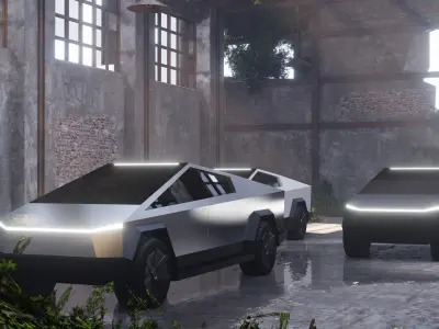 Free Cybertruck Free low-poly 3D model