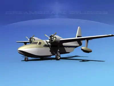 Grumman G-73 Mallard V05 3D model