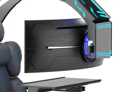 Gaming seat 01 3D model