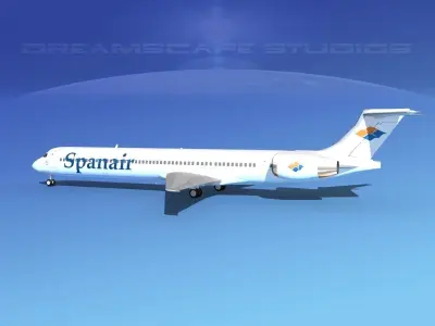 McDonnell Douglas MD-90 Spanair 3D model