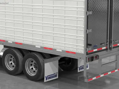 Marmon Truck with Vanguard Reefer Trailer 3D model