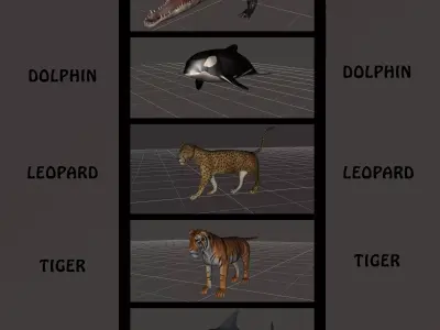 BIG ANIMAL PACK 3D model