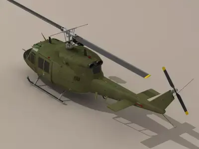 B 212 army 3D model