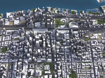 Toronto Low-poly 3D model
