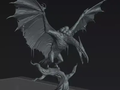 Spore Wing Monster Beast - The Eightpints The Mire Free 3D print model