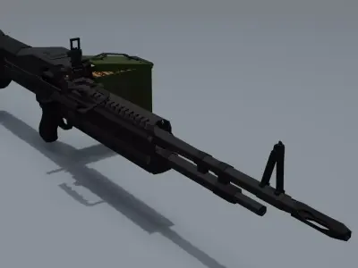 LOW POLY M60 Free low-poly 3D model