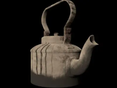Indian tea kettle Free low-poly 3D model