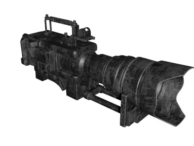 Sci-Fi Cinematic Camera - Game Ready PBR 3D Model Low-poly 3D model