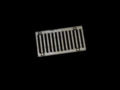 Drainage grate Free low-poly 3D model