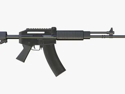 CAR-762 Custom Assault Rifle Low-poly 3D model