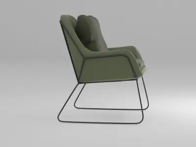 armchair chair with legs Free 3D model