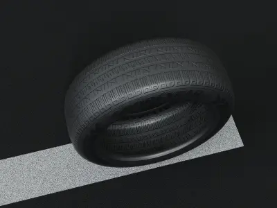 Good Year Lowpoly Tire 03 Low-poly 3D model