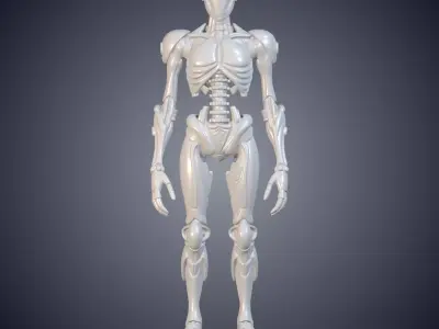 Sci Fi Female Robot Statue pm-854 3D print model