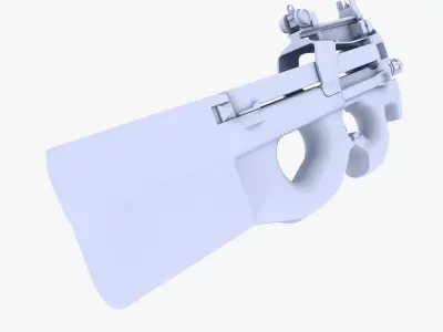 FN P90 PDW Low-poly 3D model