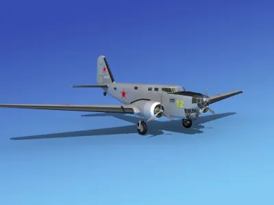 Douglas B-18A Bolo V09 3D model