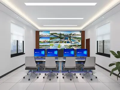 control room 3D model