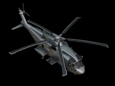 AgustaWestland AW101 Low-poly 3D model