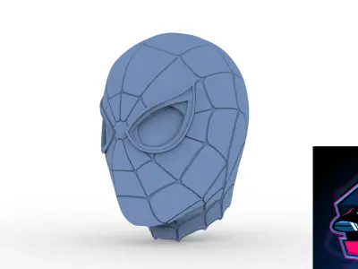 Iron Spiderman Infinity War Helmet ready to 3d print 3D model